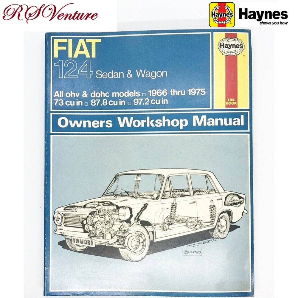 Vintage Haynes Fiat 124 Sedan & Wagon Repair Manual